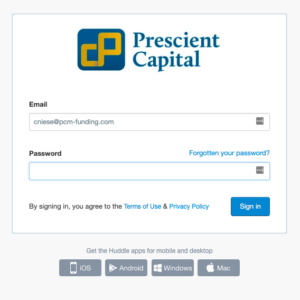 PCM Huddle Login Page PCM Huddle Login Page